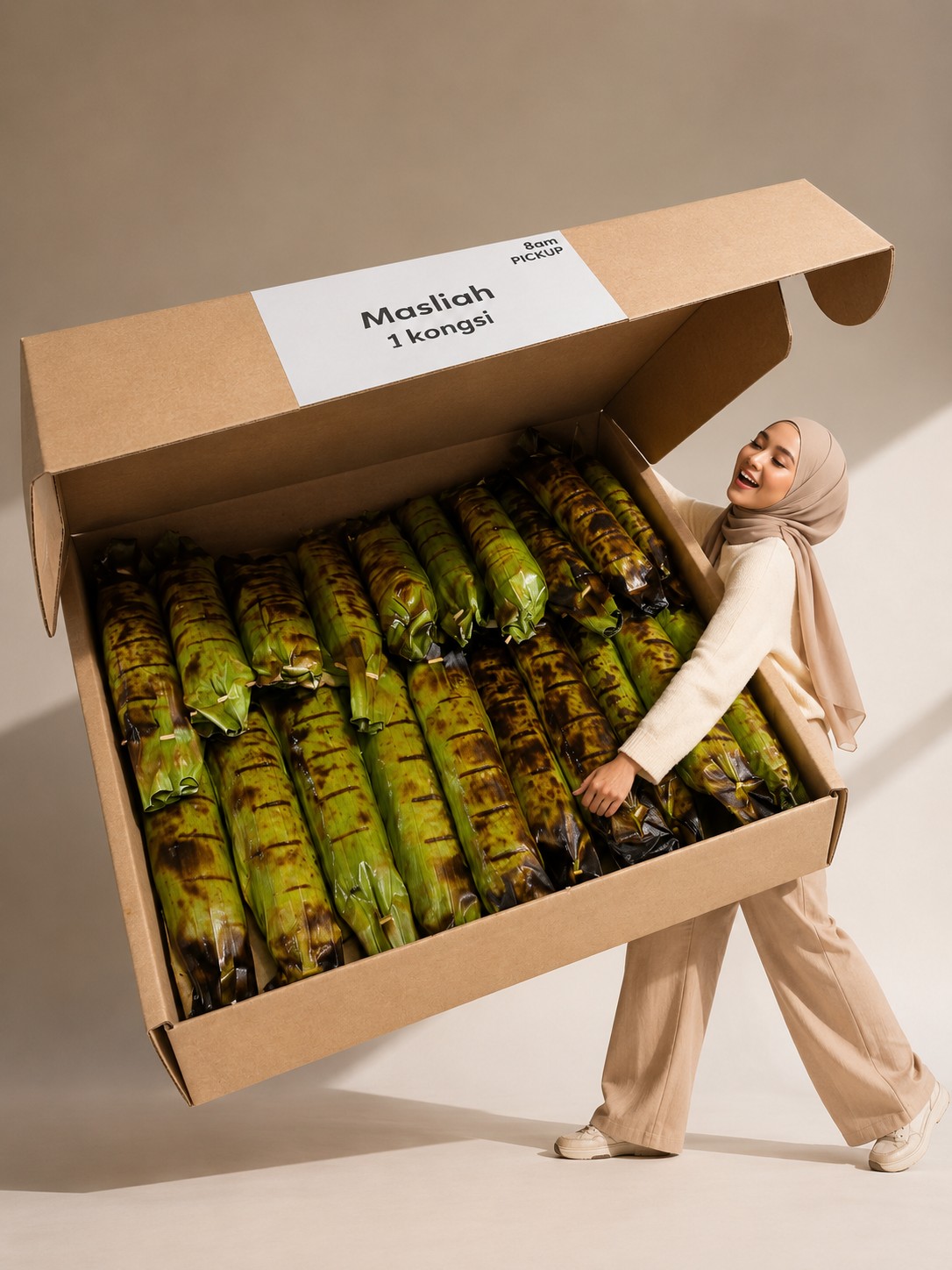 Pulut Udang Tok Jah dalam kotak